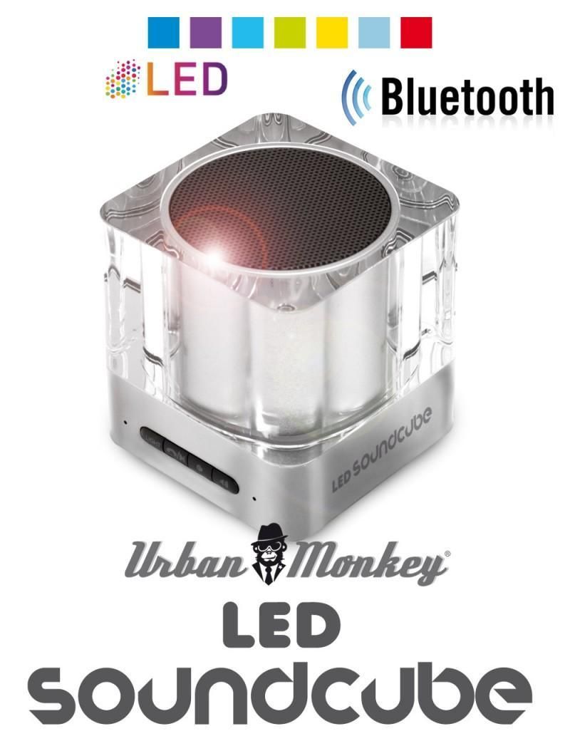 Easypix Urban Monkey LED Bluetooth SoundCube telefon kihangosító és hangszóró LED világítással