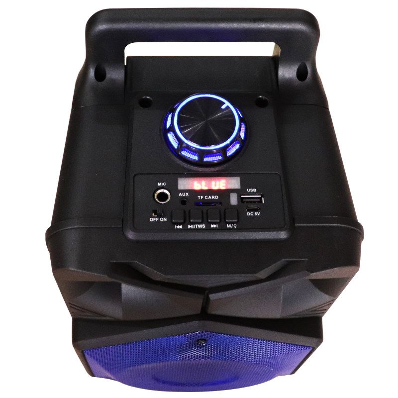 6,5" Bluetooth LED hangszóró Akkus,Mp3,Rádió,USB, TF/micro SD kártya, AUX - ZQS-6120