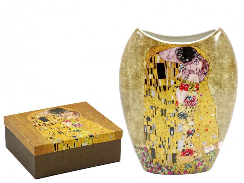 Váza Klimt Csók arany 20cm díszdobozban KLIMT0047 - Váza
