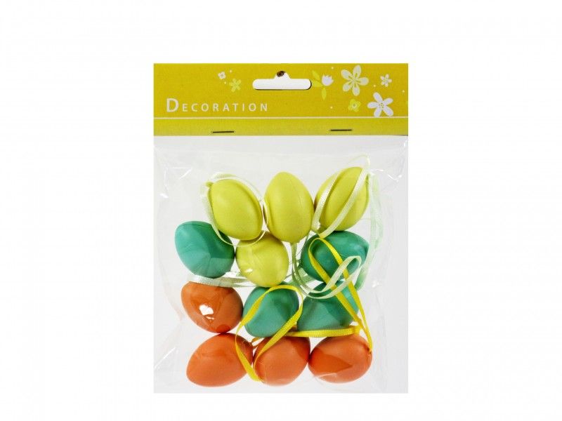 Húsvéti tojás színes 12db 4cm DH9216930 - Húsvéti Tojás