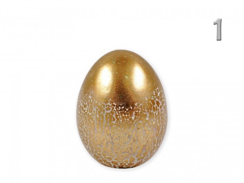 Húsvéti tojás antik hatású 9cm ALX119700 3féle - Húsvéti Tojás