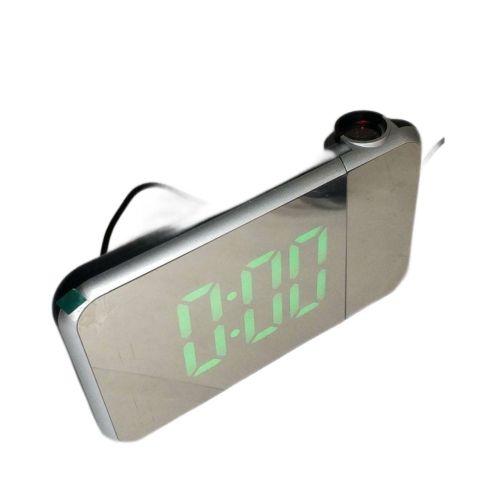 Projektoros Tükrös Digitális Led ébresztő Óra naptár, hőmérséklet - DS-8590L