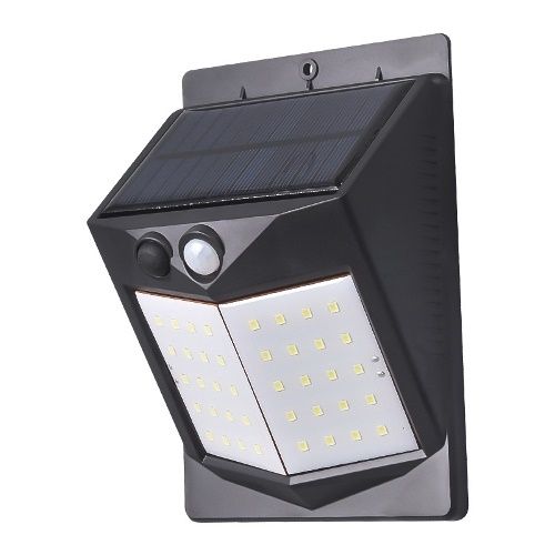 Vezeték nélküli Napelemes 40 LED fali lámpa fény-mozgásérzékelős - 40 LED