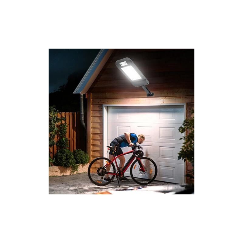 Vezeték nélküli Napelemes 60 COB LED utcai fali lámpa fény-mozgásérzékelős - JY-60