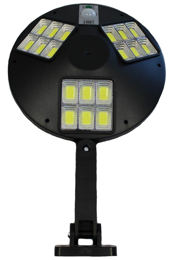 Vezeték nélküli Napelemes 18 COB LED utcai fali lámpa fény-mozgásérzékelős távirányítóval - LF-1760