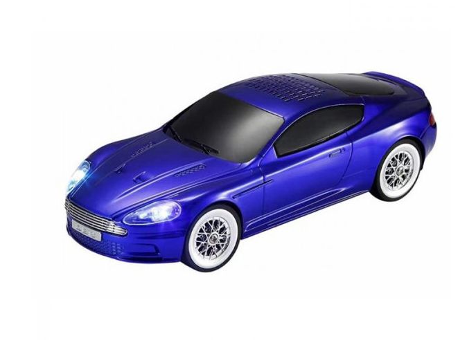  Aston Martin autó alakú hordozható vezeték nélküli Bluetooth LED hangszóró Akkus,Mp3,Rádió,USB, TF/micro SD kártya, AUX, Tel.Kih. 5 színben - WS-593