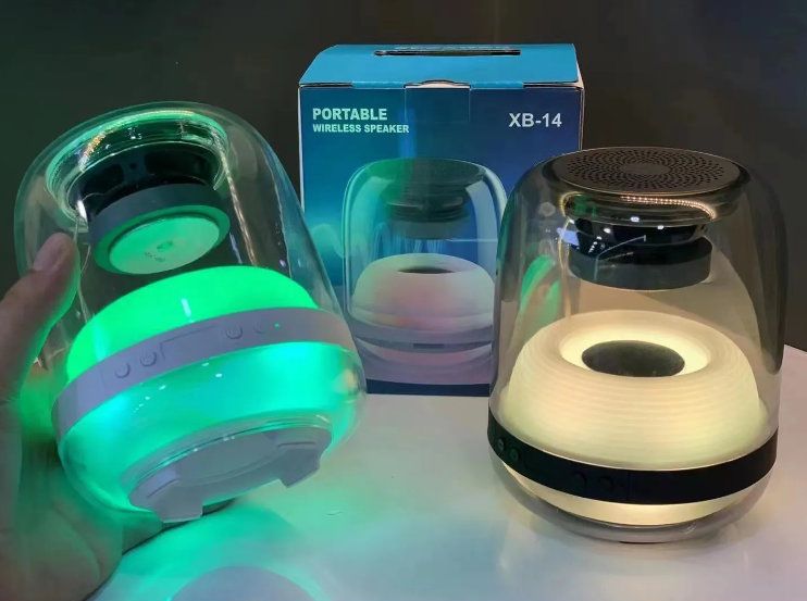 2" Bluetooth 360° RGB LED hangszóró Akkus,Mp3,USB, TF/micro SD kártya, AUX,Tel.kih. - XB-14