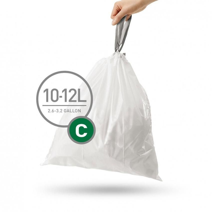 simplehuman CW0162 C-típusú egyedi méretezésű szemetes zsák újratöltő csomag ( 20 db / csomag)