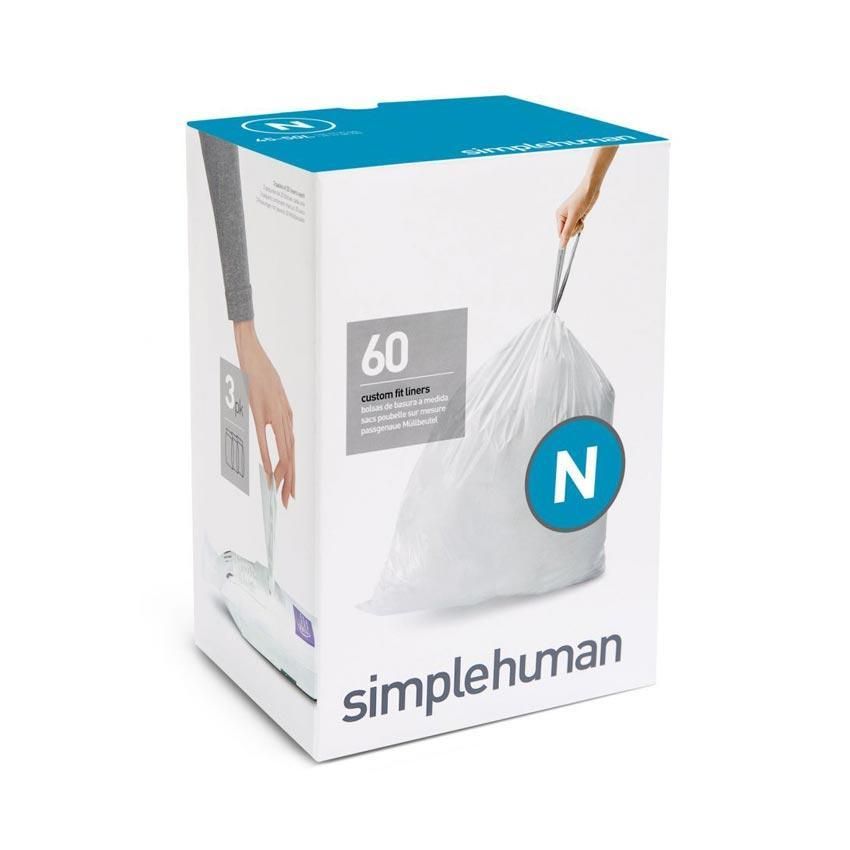 simplehuman CW0262 N-típusú szemetes zsák utántöltő csomag (60 db)