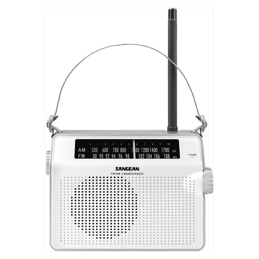 Sangean PR-D6 W Hordozható AM/FM táskarádió (fehér)