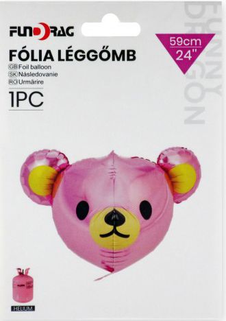 Lufi fólia maci rózsaszín 59cm 627940