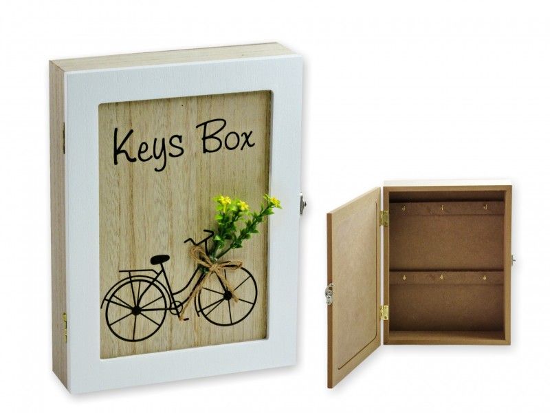 Kulcsos szekrény biciklis 20x26cm 03659