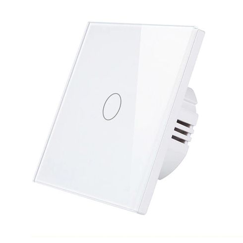SmartWise Z1-LS Zigbee, érintős egy gombos okos villanykapcsoló, csak fázis (fehér)
