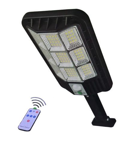 Vezeték nélküli Napelemes 180w LED utcai fali lámpa fény-mozgásérzékelős távirányítóval - WA22-03