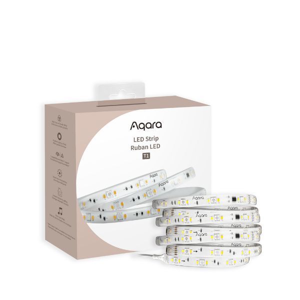 AQARA LED Strip T1, okos RGB CCT IC LED-szalag szett, Zigbee 3.0, Matter kompatibiis (vezérlés + tápegység + 2 méter LED-szalag)