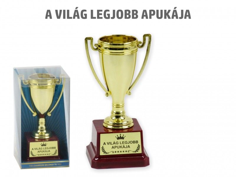 Győztes kupa Legjobb Apuka 14cm 03837