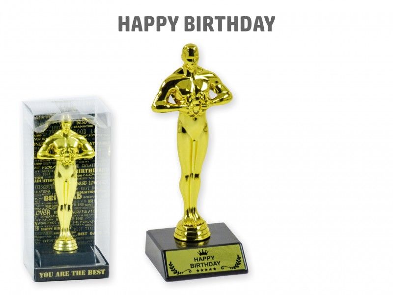 Oscar szobor Happy Birthday 17cm 03827