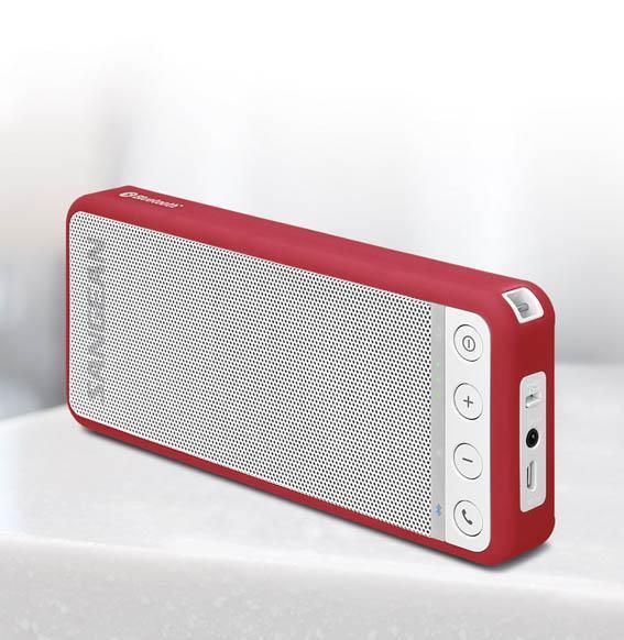 Sangean BLUETAB BTS-101 R hordozható sztereó Bluetooth hangszóró (piros)