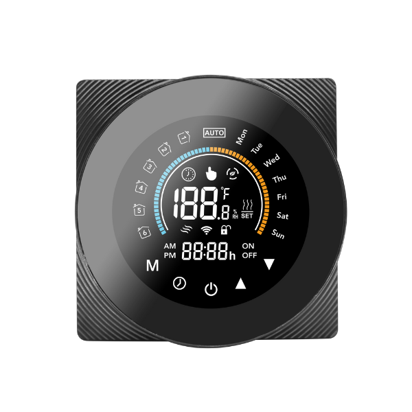 SmartWise WiFi-s okos termosztát, COLOR eWeLink app kompatibilis, 'B' típus (16A), fekete