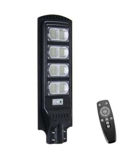 Vezeték nélküli Napelemes 1000W LED utcai fali lámpa fény-mozgásérzékelős távirányítóval - J55-DK-1000W