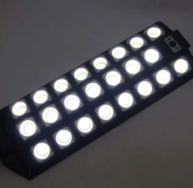 Vezeték nélküli Napelemes 500W 598 LED utcai fali lámpa fény-mozgásérzékelős távirányítóval - W7101A-8
