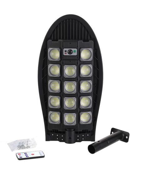 Vezeték nélküli Napelemes 300W 420 LED utcai fali lámpa fény-mozgásérzékelős távirányítóval - W7102A-5