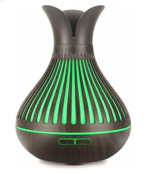 Design Párologtató Aroma Diffúzor 7 színű LED fénnyel 500ml