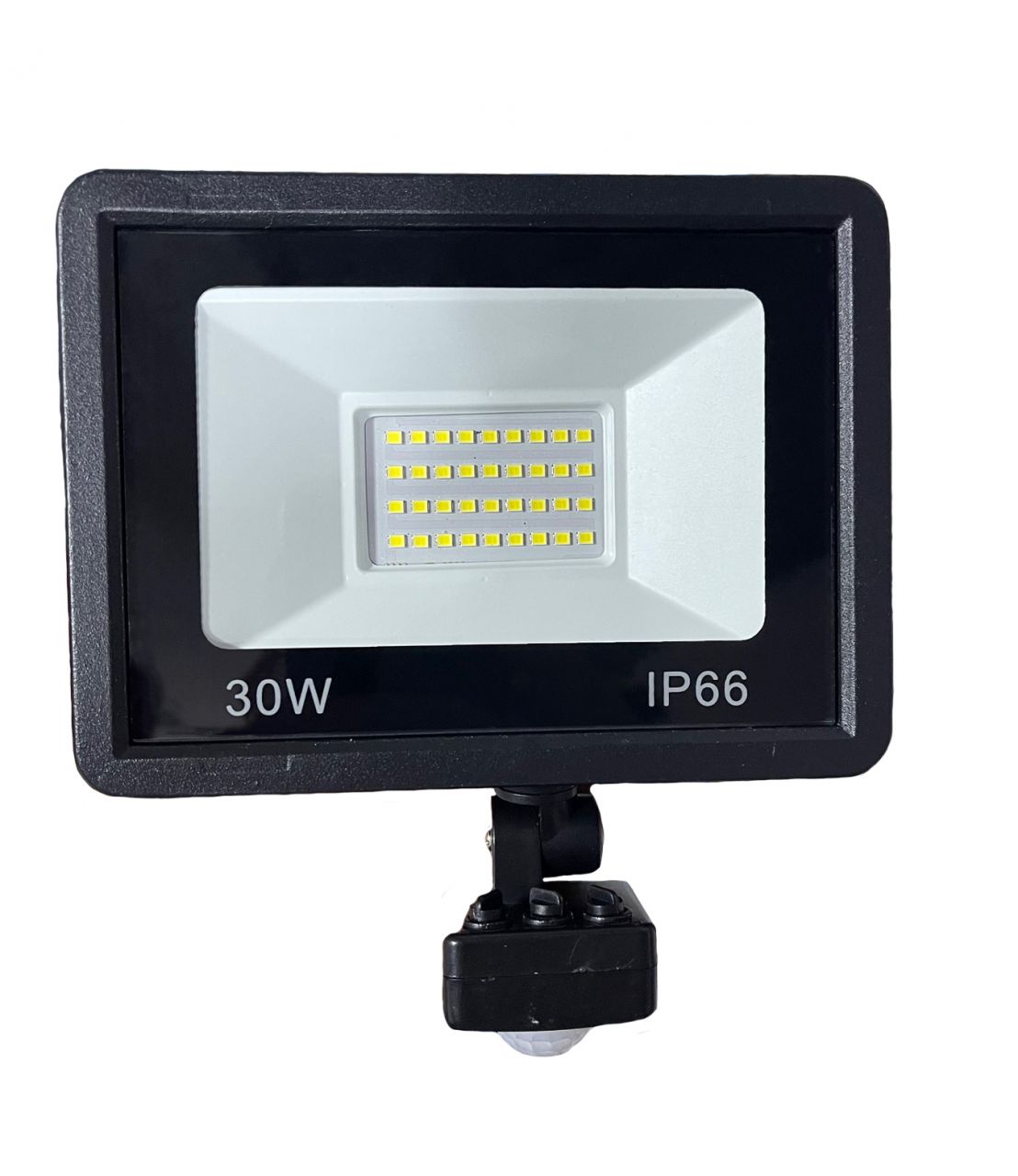 30W Ultra vékony 36 LED mozgásérzékelős reflektor fényvető hideg fehér SLIM Kültéri spotlámpa IP66 - F