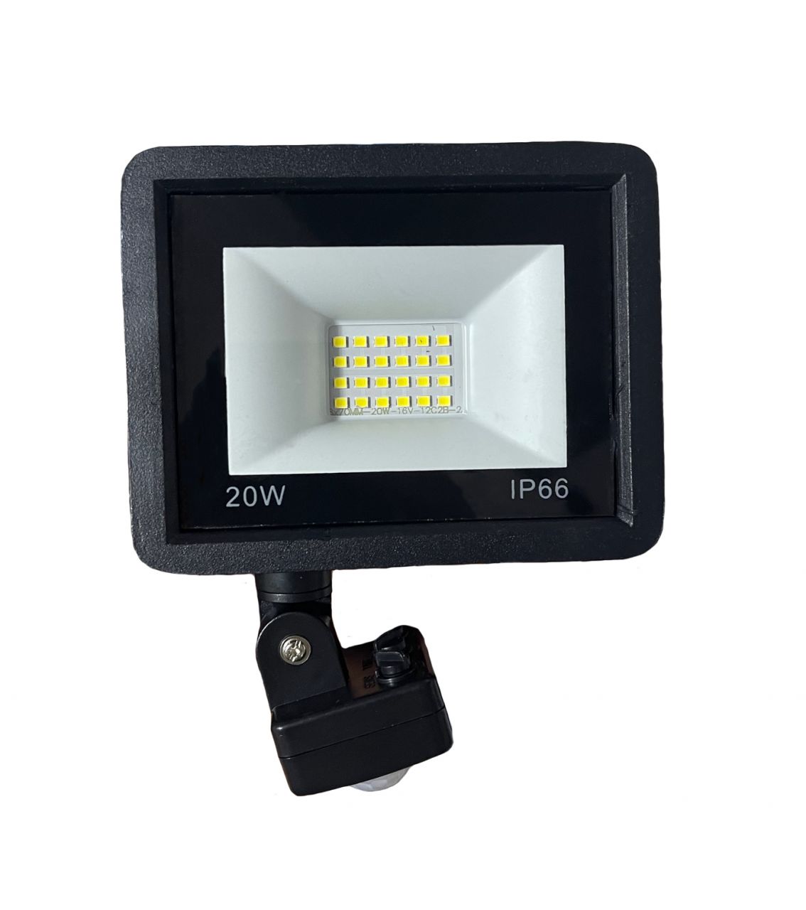 20W Ultra vékony 24 LED mozgásérzékelős reflektor fényvető hideg fehér SLIM Kültéri spotlámpa IP66 - F