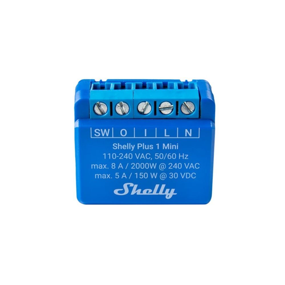 Shelly PLUS 1 Mini, egy áramkörös WiFi + Bluetooth okosrelé