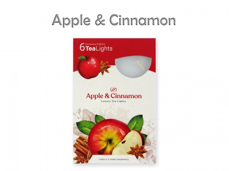 Illatos teamécses Apple and cinnamon 6db 4cm