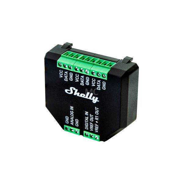 Shelly szenzor adapter Shelly PLUS relékhez (DS18B20 hőmérséklet-érzékelő, és más szenzorok csatlakoztatásához)