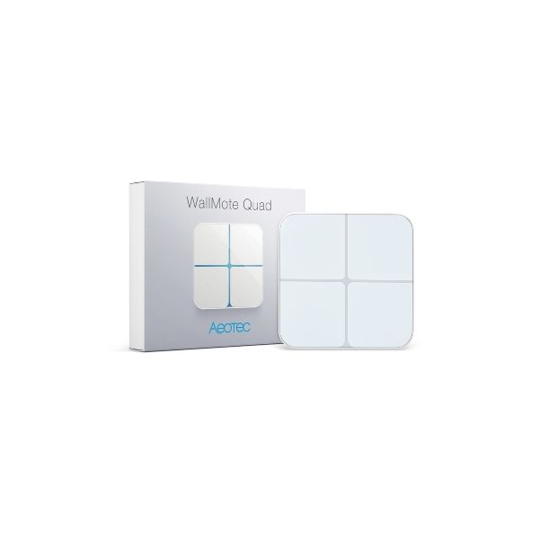 Aeotec WallMote Quad - Remote Switch with 4 Buttons, with Z-Wave protocol