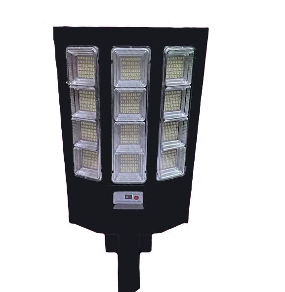 Vezeték nélküli Napelemes 2000W LED utcai fali lámpa fény-mozgásérzékelős távirányítóval - THO TL-9-2000W