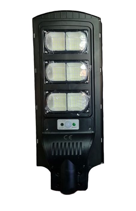 Vezeték nélküli Napelemes 360W LED utcai fali lámpa fény-mozgásérzékelős távirányítóval - J55-DK-360W