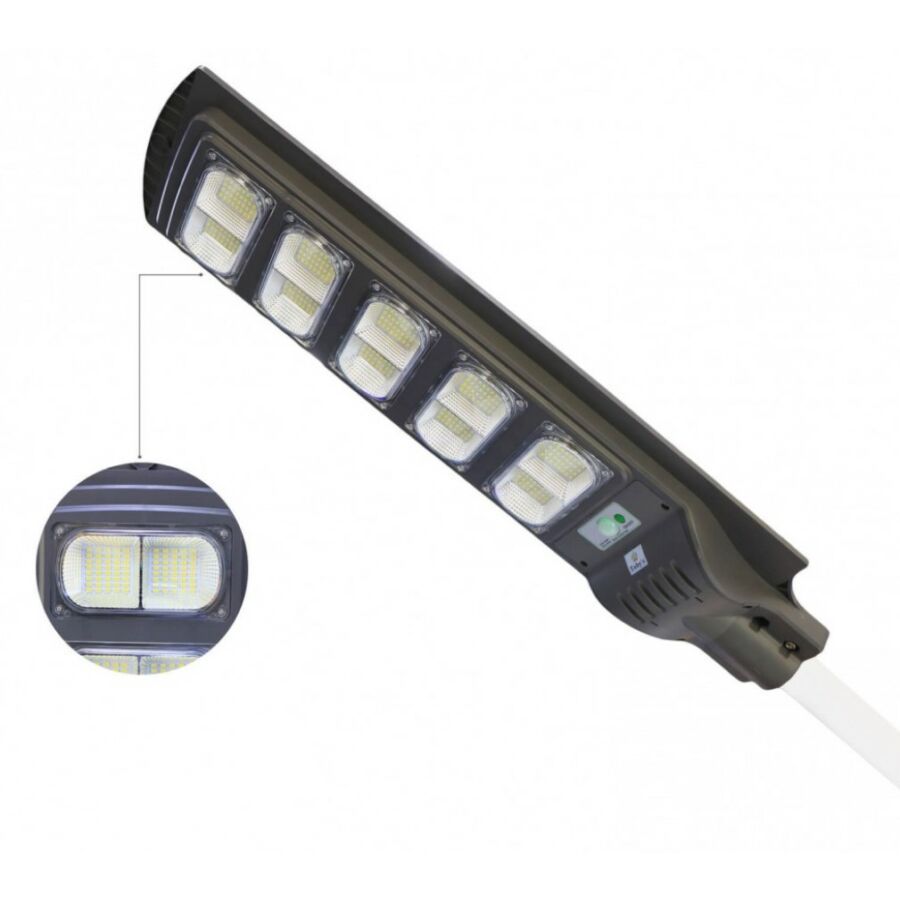 Vezeték nélküli Napelemes 800W LED utcai fali lámpa fény-mozgásérzékelős távirányítóval - MC-TB-800W