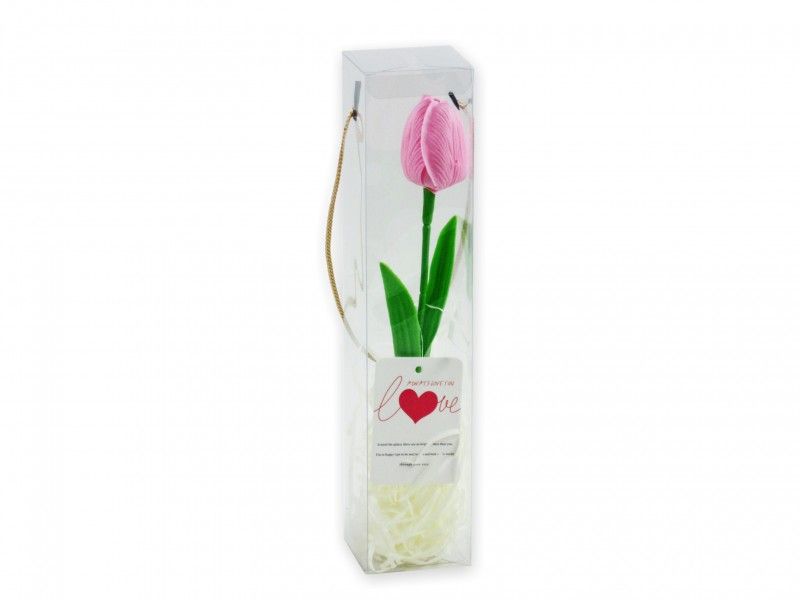 Szappan tulipán rózsaszín 27cm 04740