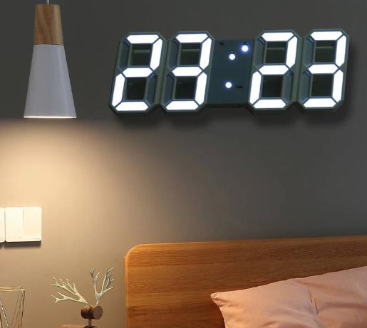 3D Design LED Digitális ébresztő óra, dátum, hőmérséklet - GH0719L