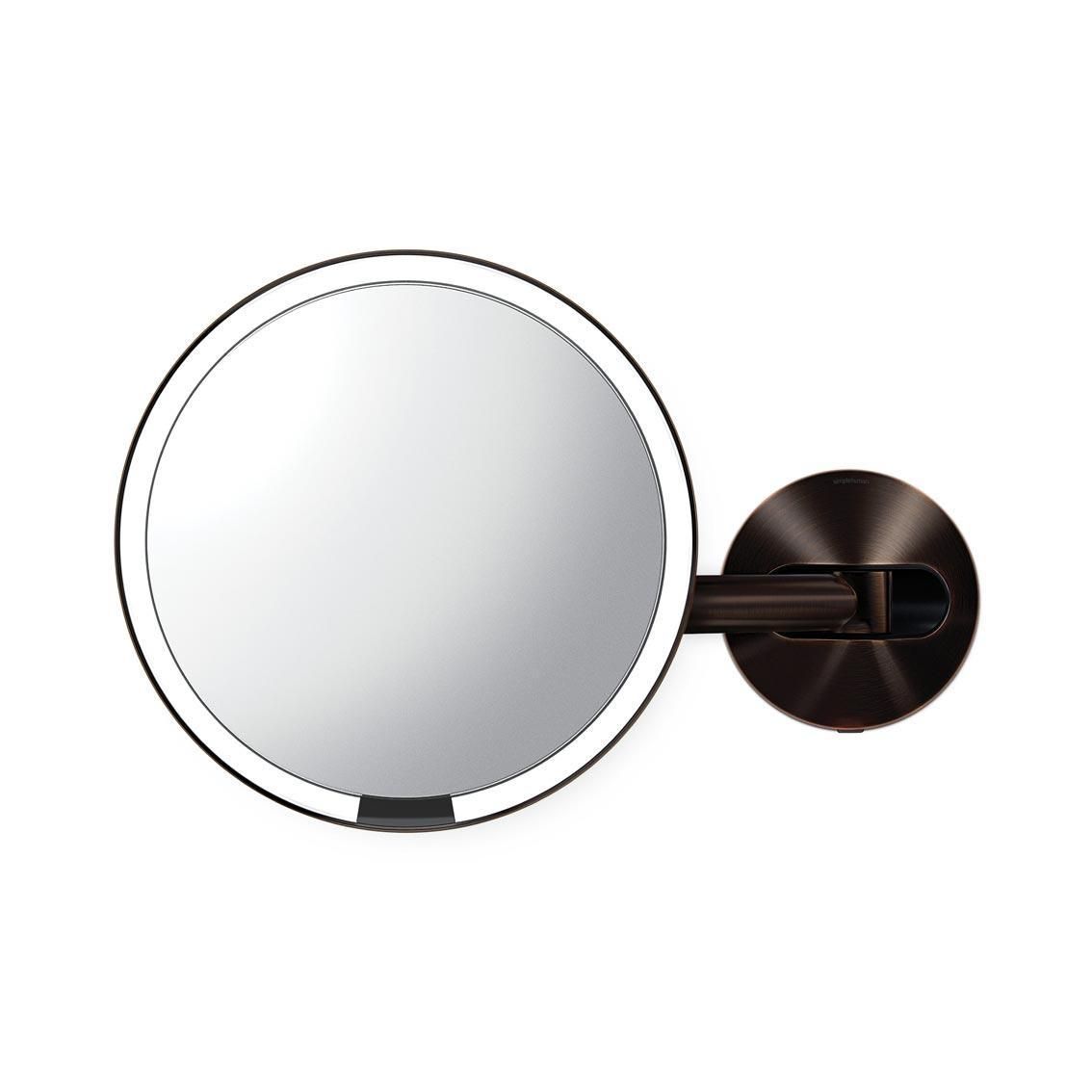 simplehuman ST3023 20cm-es szenzoros fürdőszobai tükör 5x nagyítással (fix betáp 100-240V)