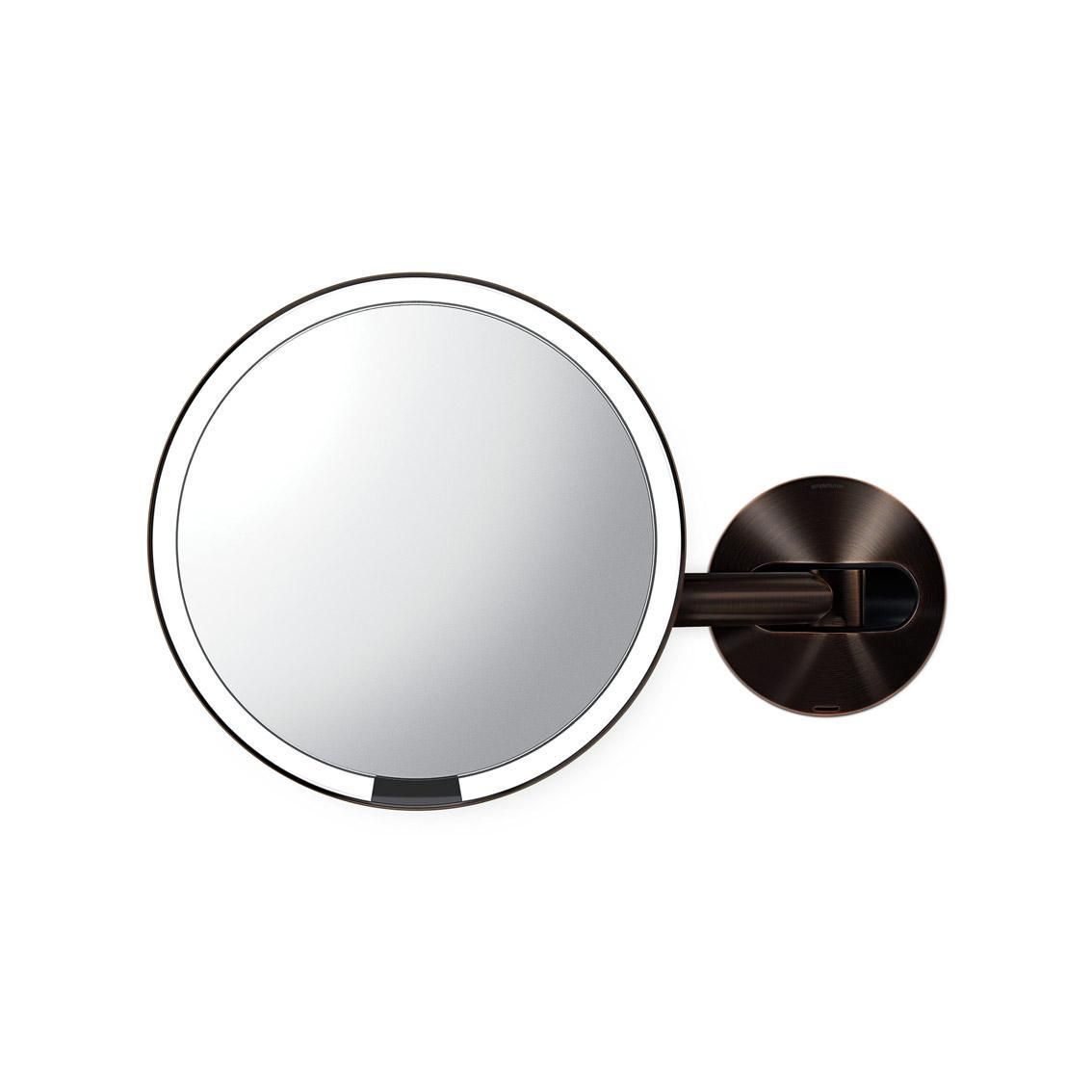 simplehuman ST3020 20cm-es szenzoros fürdőszobai tükör 5x nagyítással (bronz)
