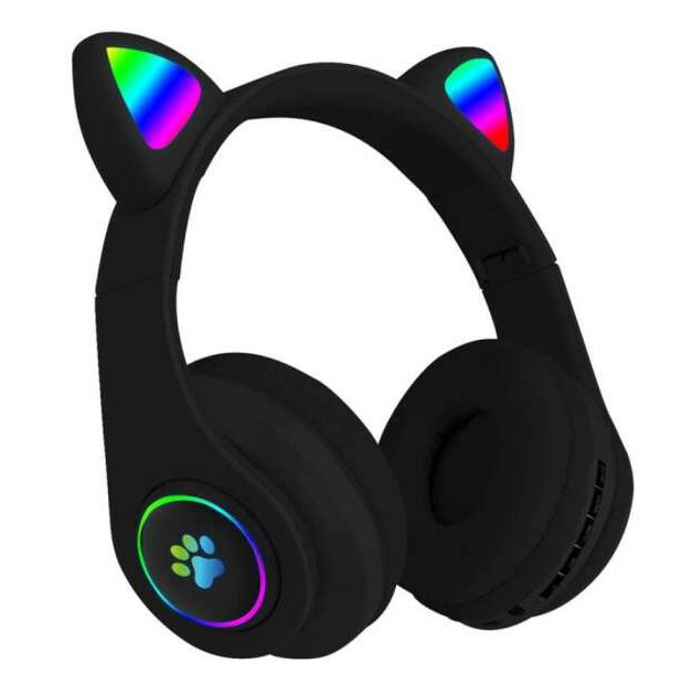 Cicafüles Vezeték nélküli Bluetooth sztereó headset mikrofonnal fejhallgató Mp3, TF/MicroSD Slot, FM Rádió - B39M