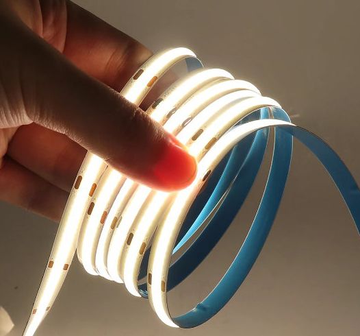 Kék színű Flexibilis COB LED szalag 12V 5 méter - LED szalag szett
