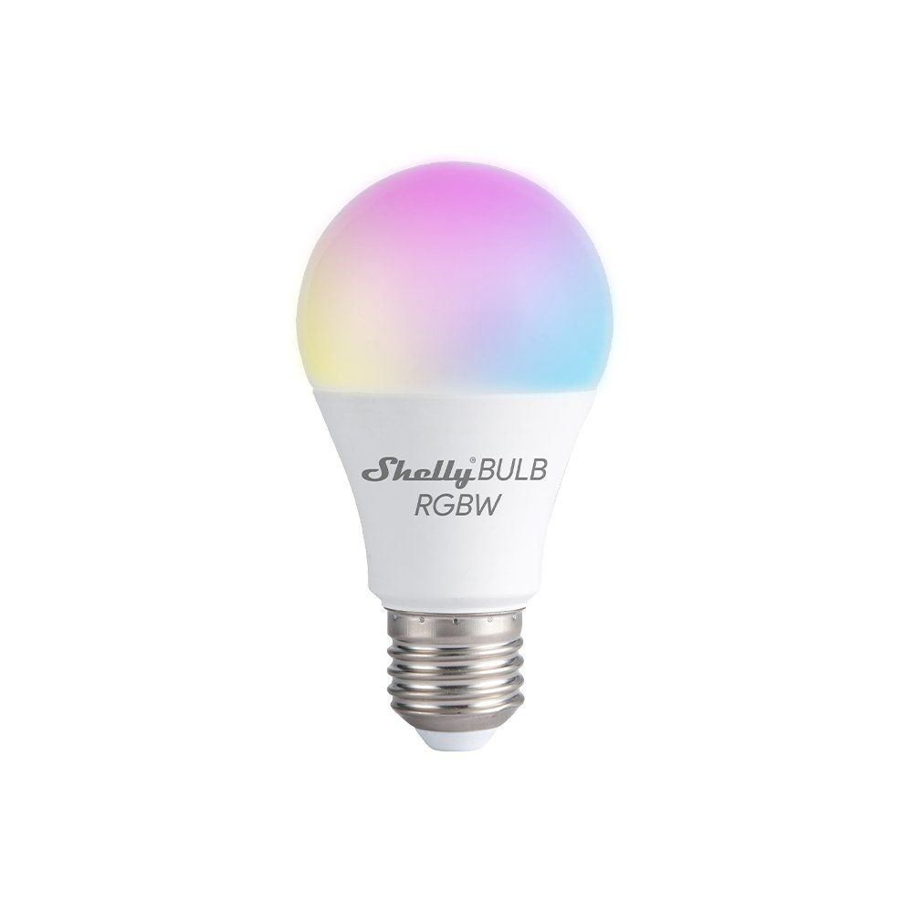 Shelly Duo RGBW (E27) WiFi-s, fénymelegség- és fényerő-szabályozható fehér + színes okosizzó