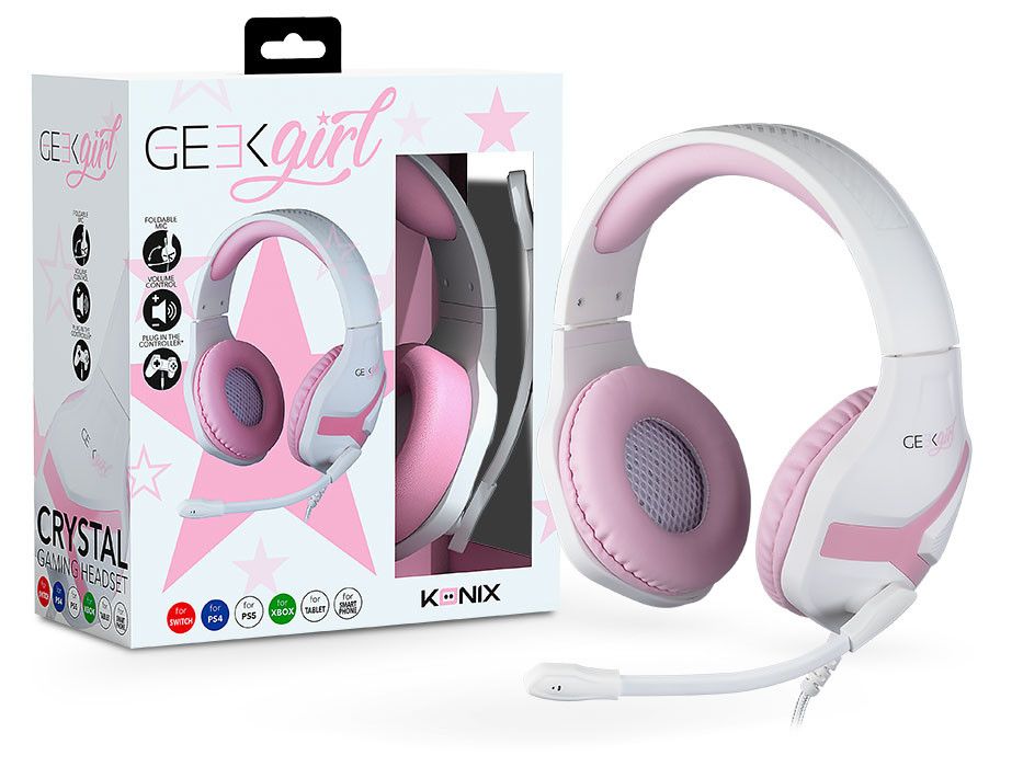 Mythics "Geek Girl Crystal" PlayStation 4 vezetékes gamer headset