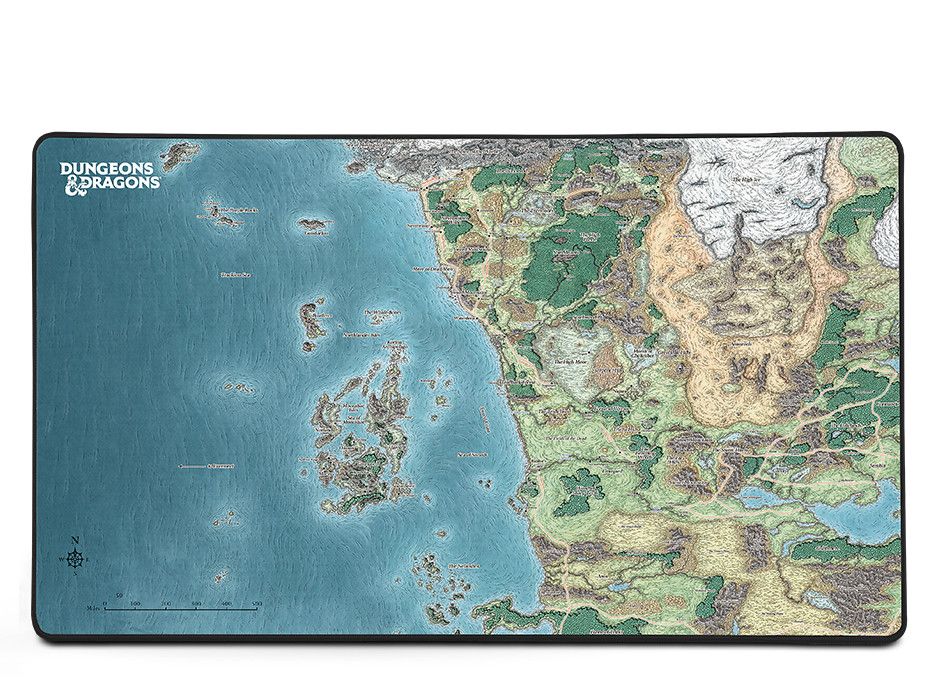 Konix Dungeons&amp;Dragons Faerun térkép Egérpad