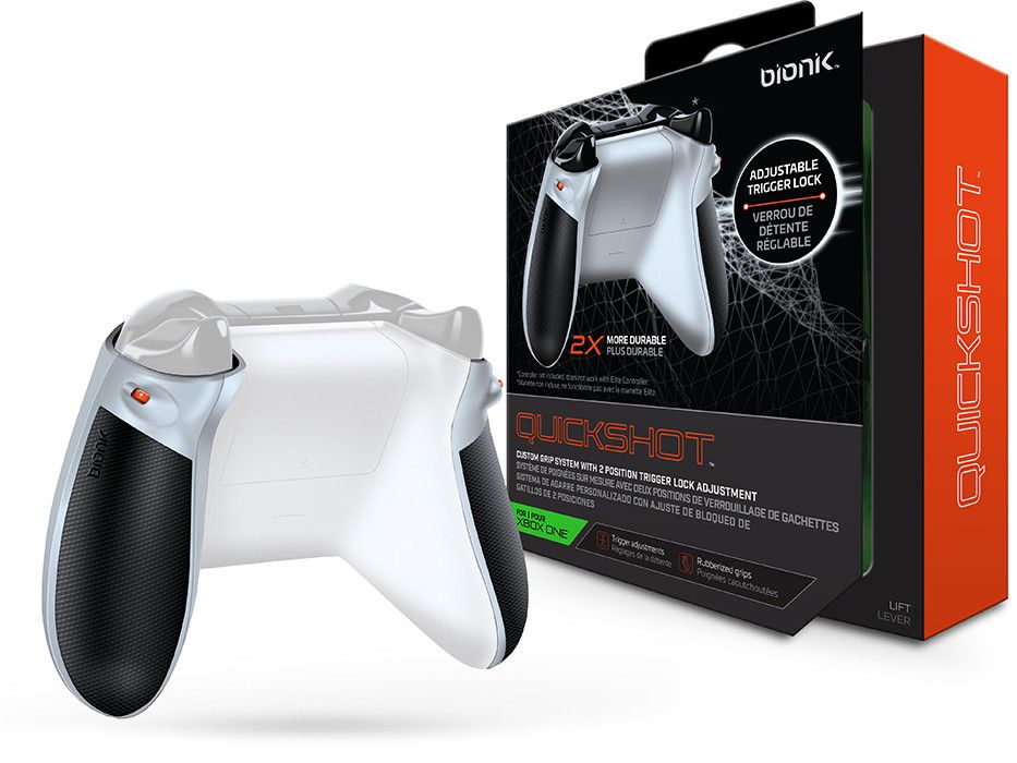 Bionik BNK-9022 Quickshot Pro Xbox One Fehér&amp;Szürke Kontroller Ravasz Kiegészítőcsomag
