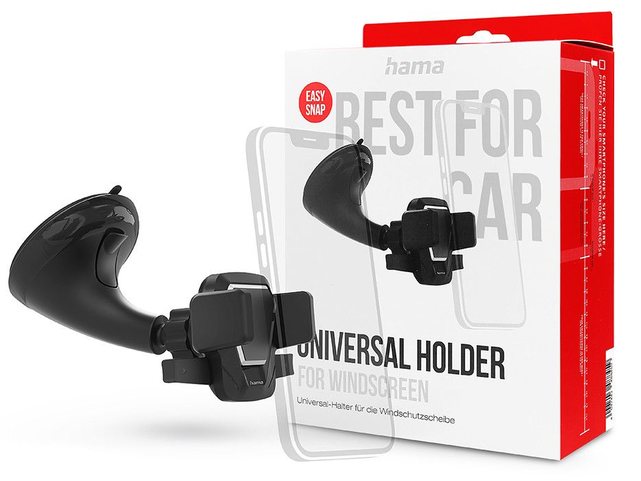 HAMA univerzális műszerfalra/szélvédőre helyezhető autós tartó - HAMA Comfort   Universal Car Holder - fekete