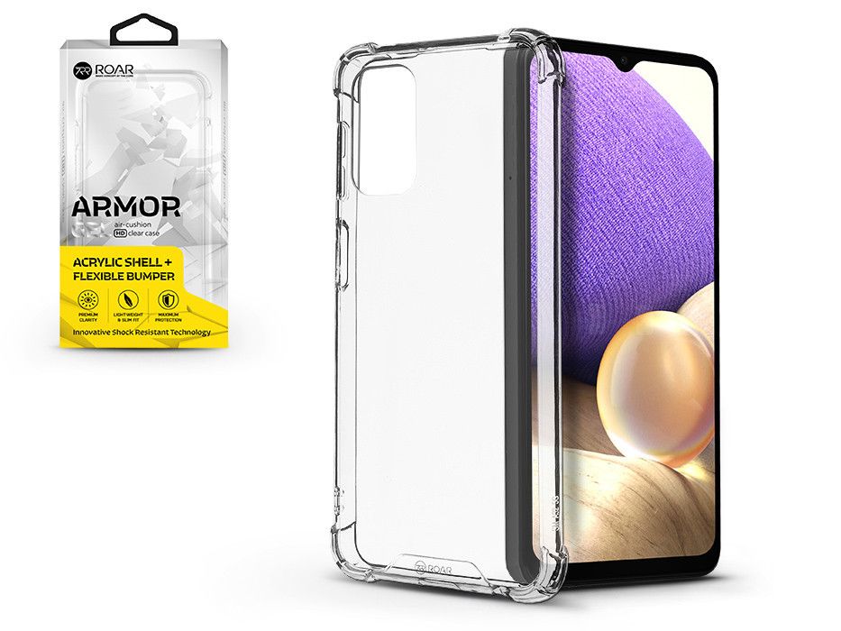 Samsung A326B Galaxy A32 5G szilikon hátlap - Roar Armor Gel - átlátszó