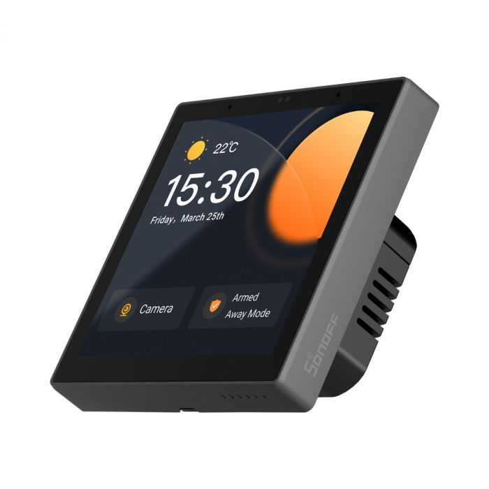 SONOFF NSPanel Pro érintőképernyős eWeLink vezérlőpanel, Zigbee és Bluetooth gateway, antracit szürke kerettel
