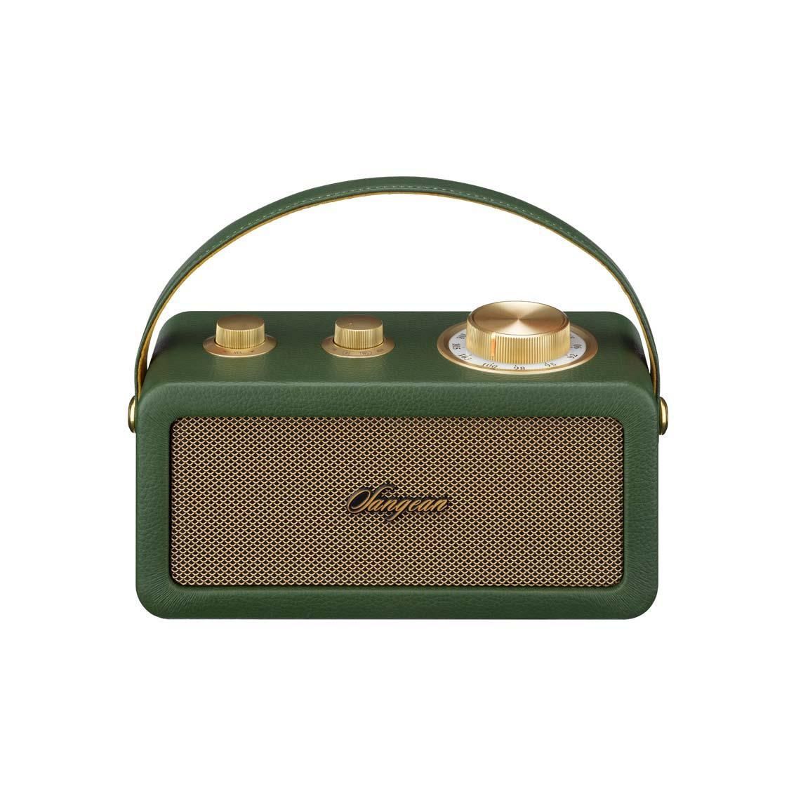 Sangean RA-101 F/G hordozható retro Bluetooth / FM rádió (zöld)